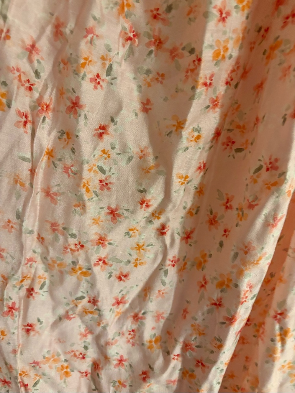 H&M Peach Floral Maxi Dress with Ruffle Trim - Picture 2 of 3